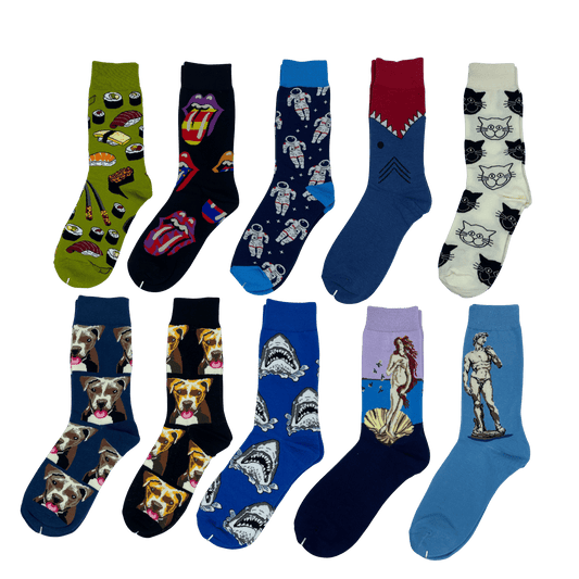 Novelty Long Socks (20-Pack)