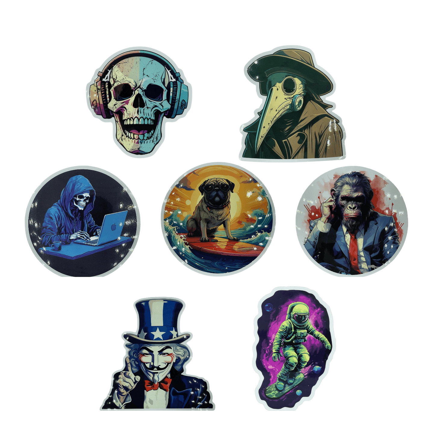 Character Stickers (70-Pack)