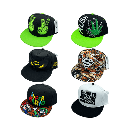 Snapback Caps (12-Pack)