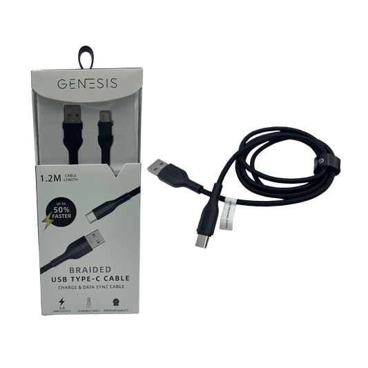 GENESIS 4ft. Type C USB Charging Cable (12-Pack)